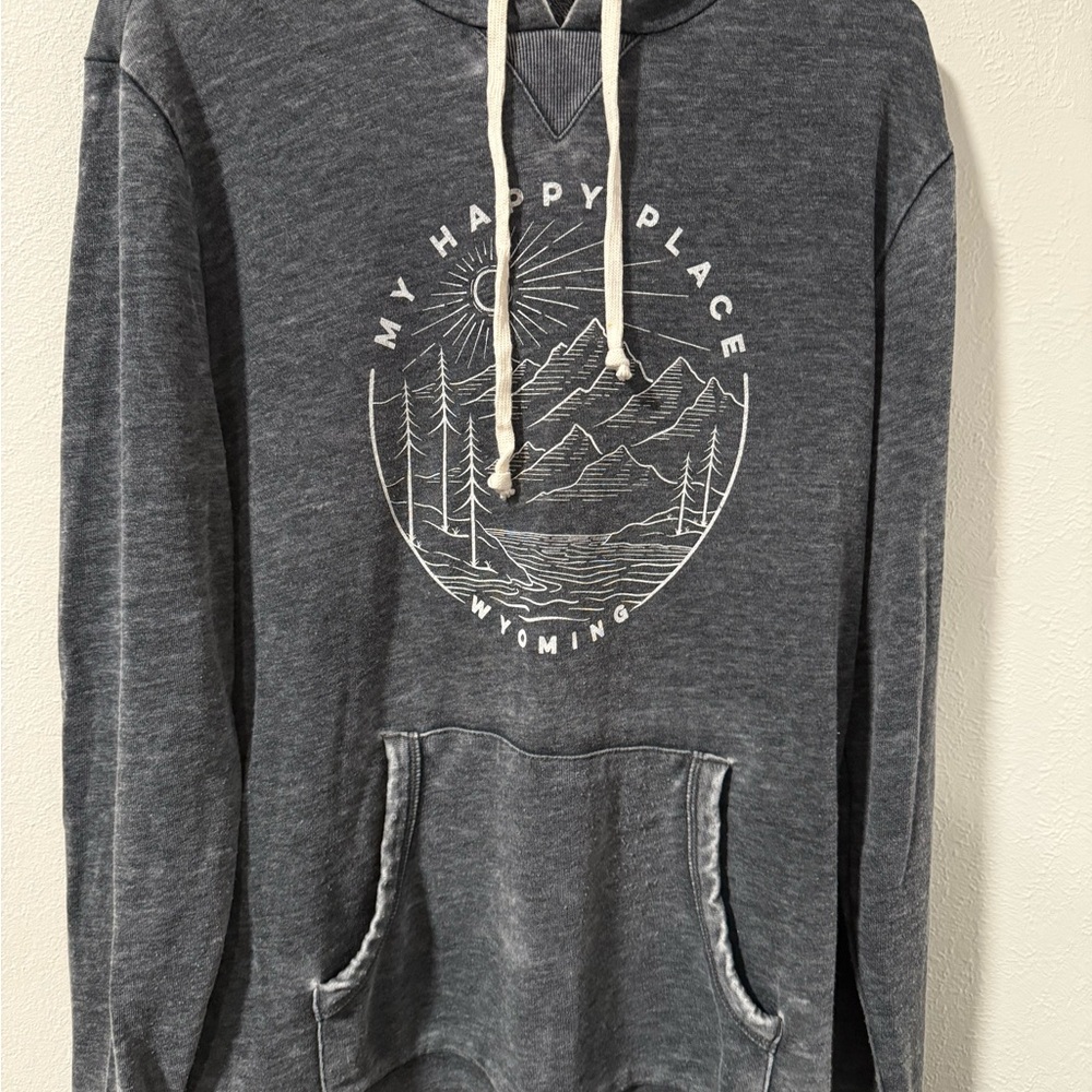 Wyoming Charcoal Graphic Hoodie